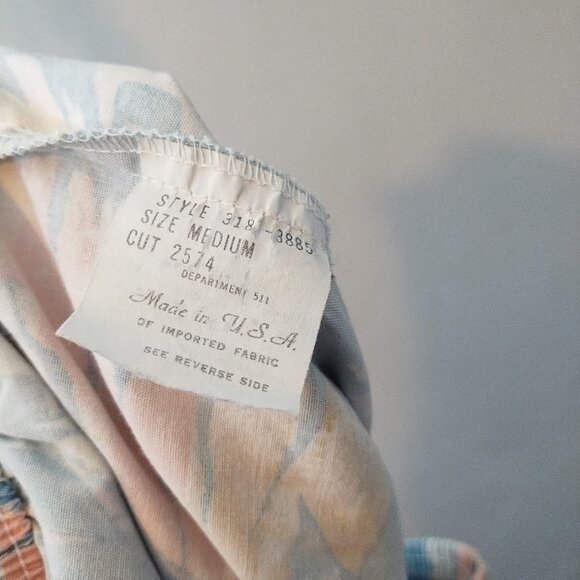 Vintage Hot Tracks Shorts Pastels Floral Summer Pockets Medium - Picture 5 of 7